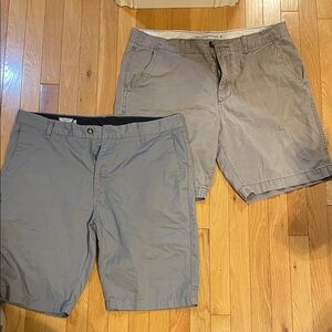 2 pairs of grey mens shorts